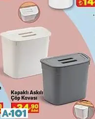 KAPAKLI ASKILI ÇÖP KOVASI